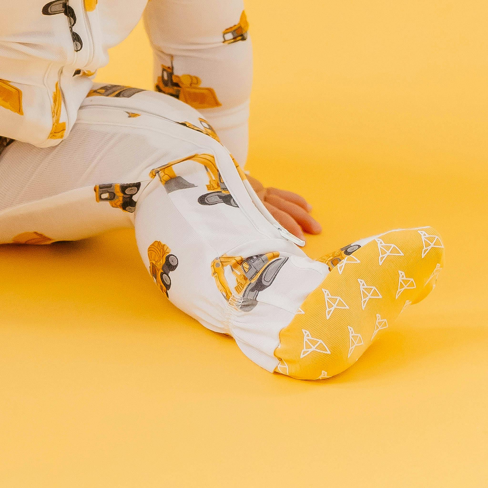 Bamboo Zip-Up Footie Pajama - Dozer