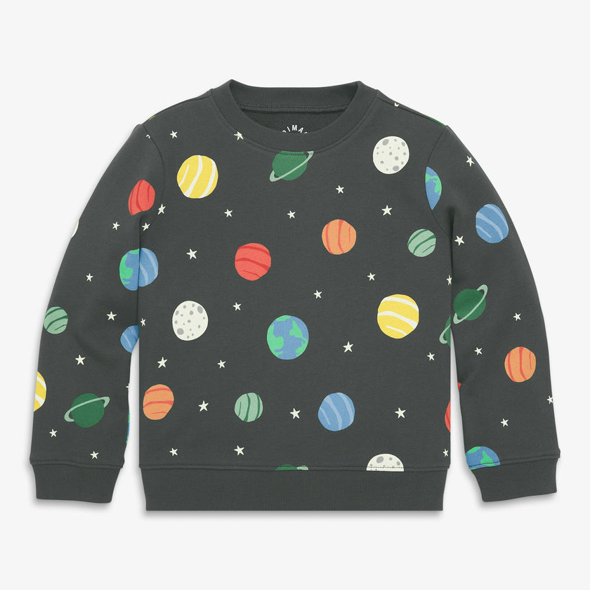 Kids sweatshirt in rainbow galaxy
