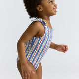 girls strawberry patch tie knot one piece