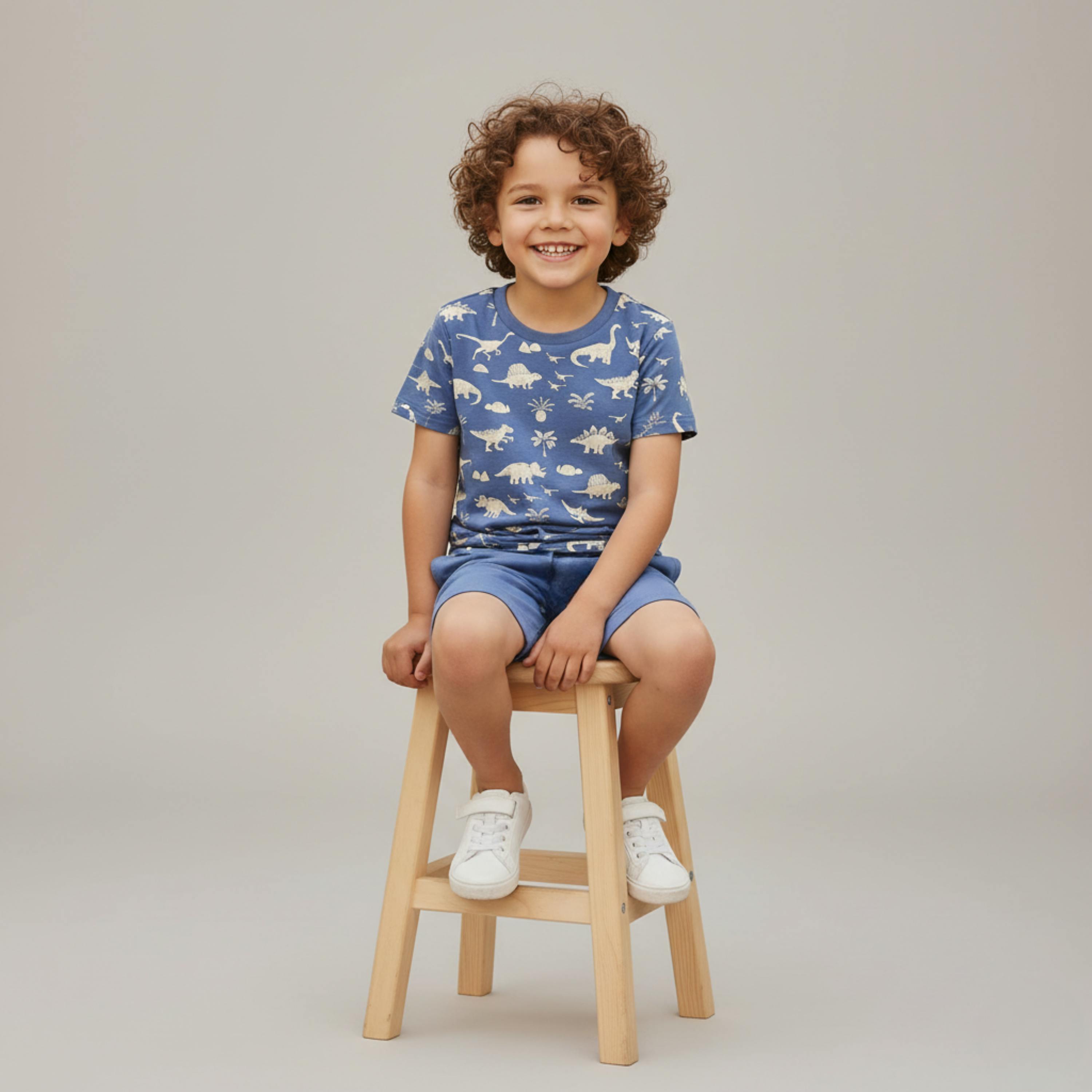 Organic Tee & Shorts Set - Dino