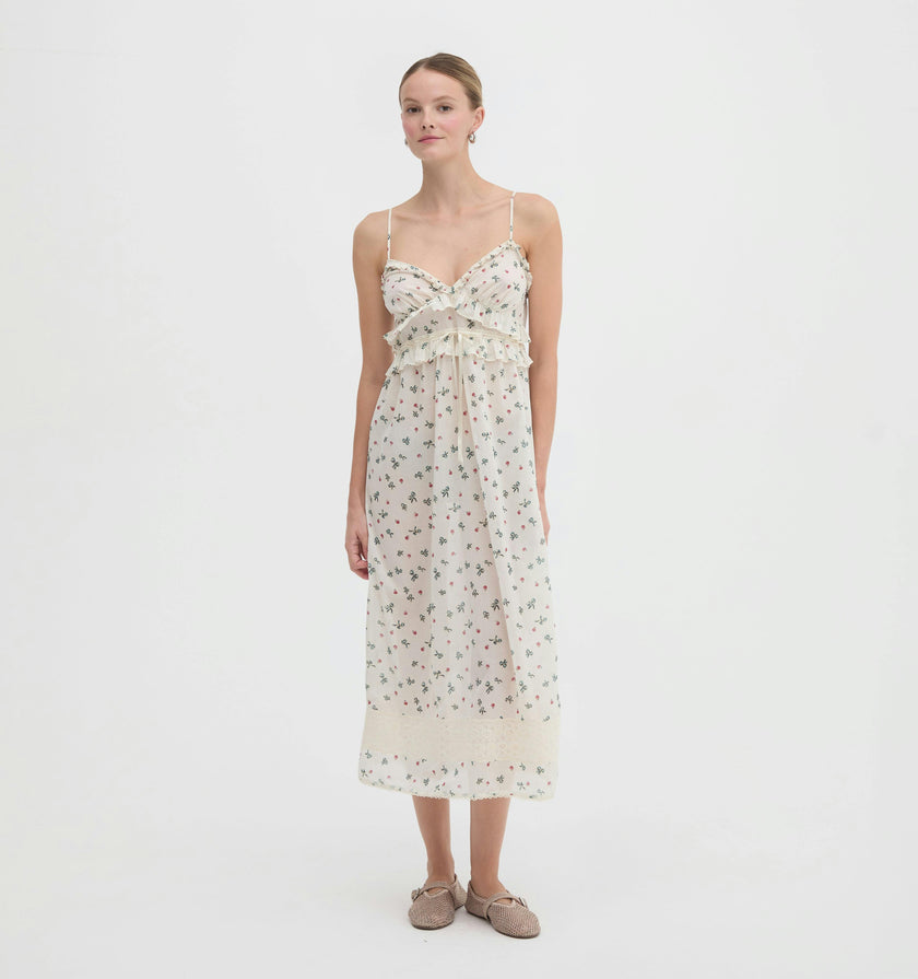 The Rayna Nightgown - Rosie Bow Toss, Ivory