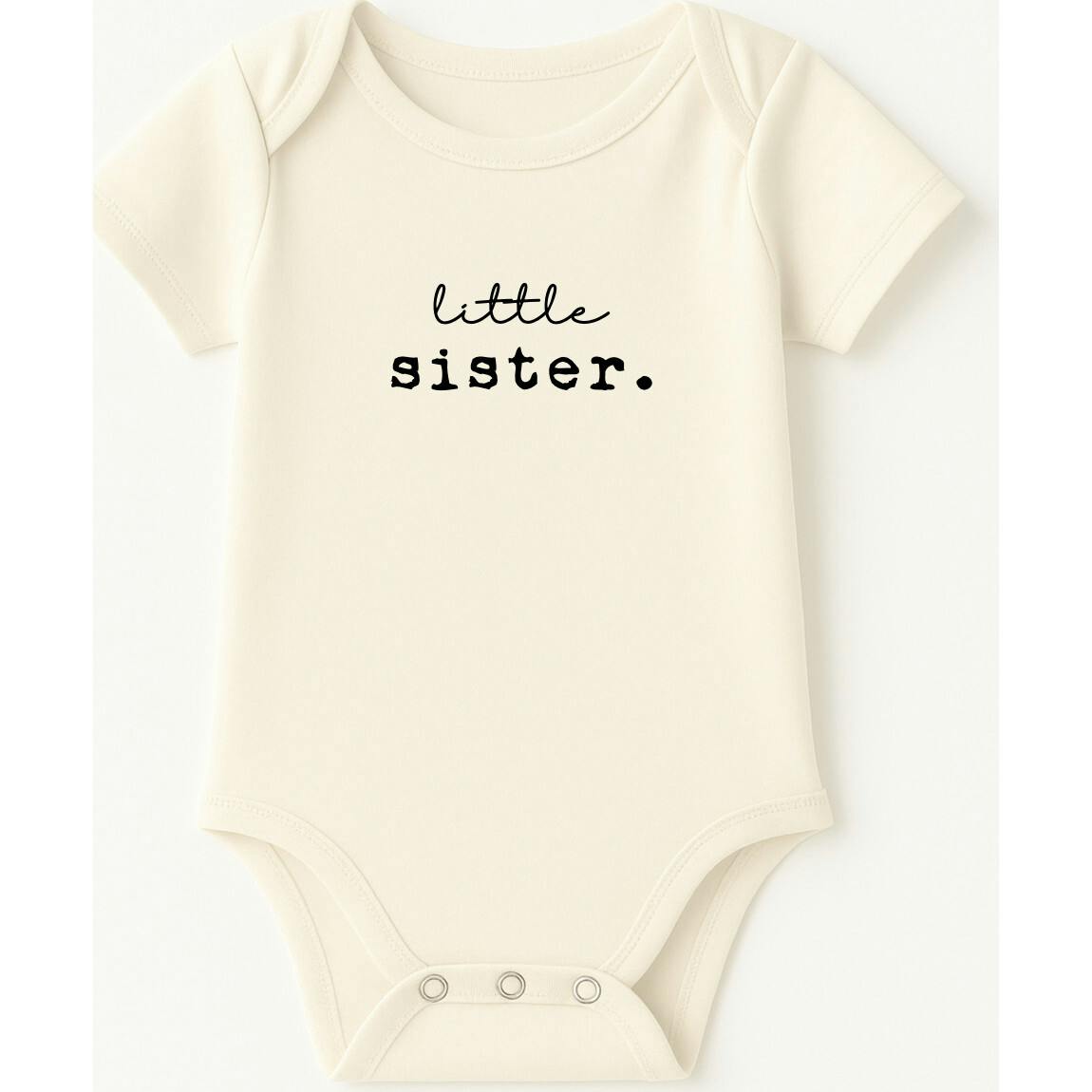 Little Sister Organic Baby Bodysuit