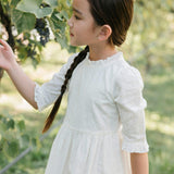 Organic Tiered Eyelet Dress