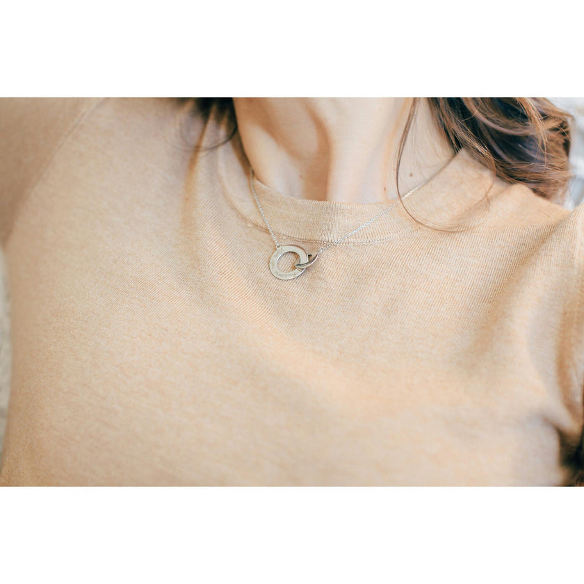 Personalized Intertwined Necklace, Sterling Silver