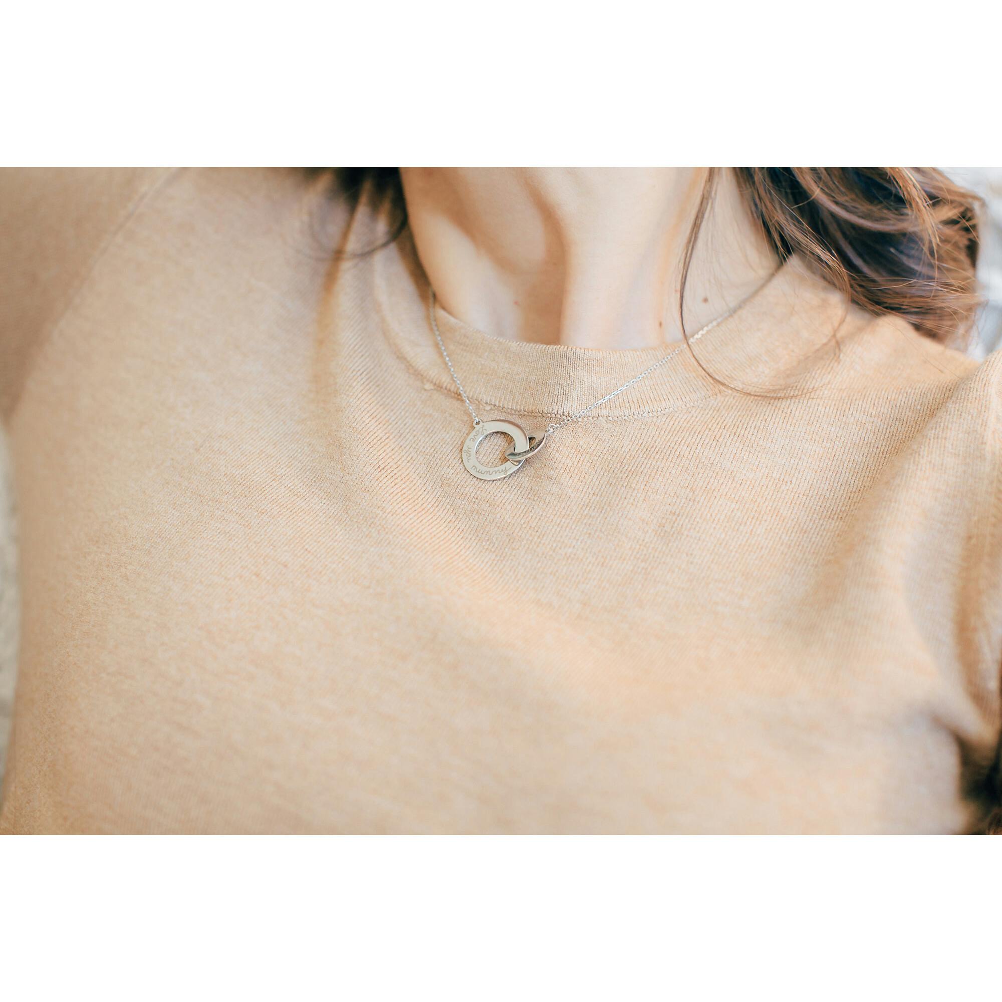 Personalized Intertwined Necklace, Sterling Silver