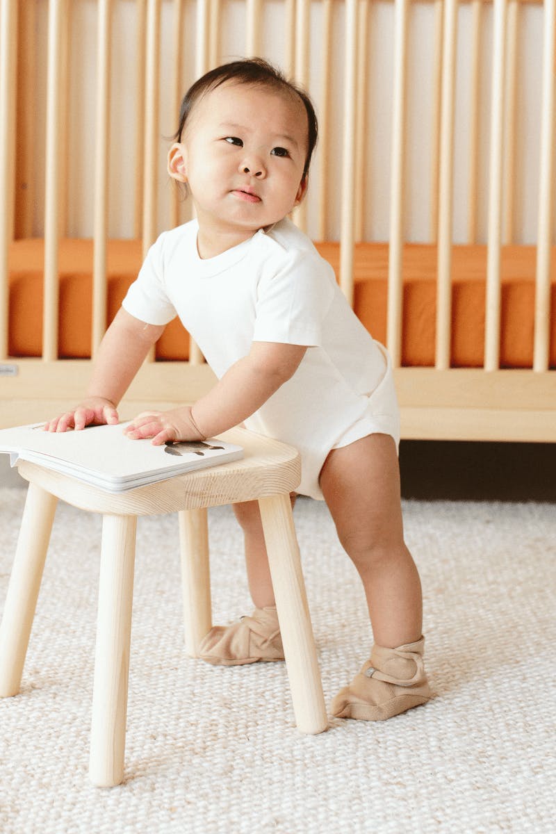 PREEMIE STAY ON BOOTS | SANDSTONE — Bamboo Organic Cotton Blend, NICU Approved Preemie Size