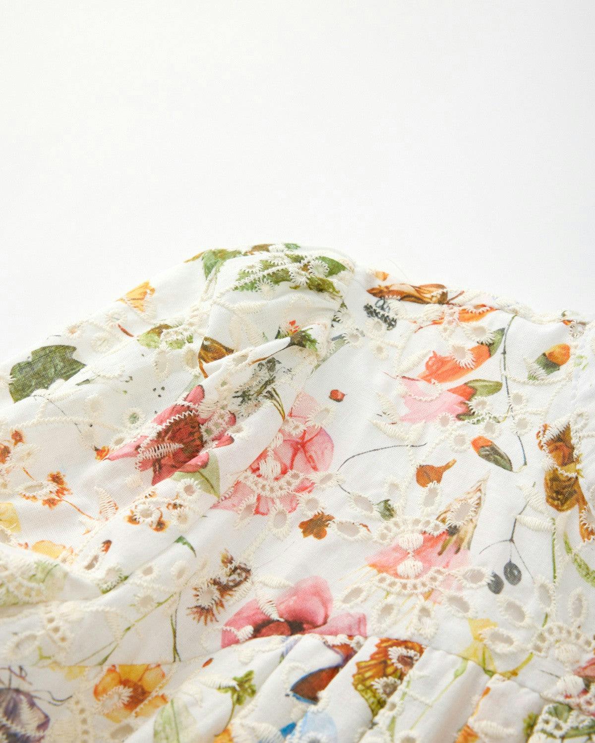 Christina Embroidered Mini Dress