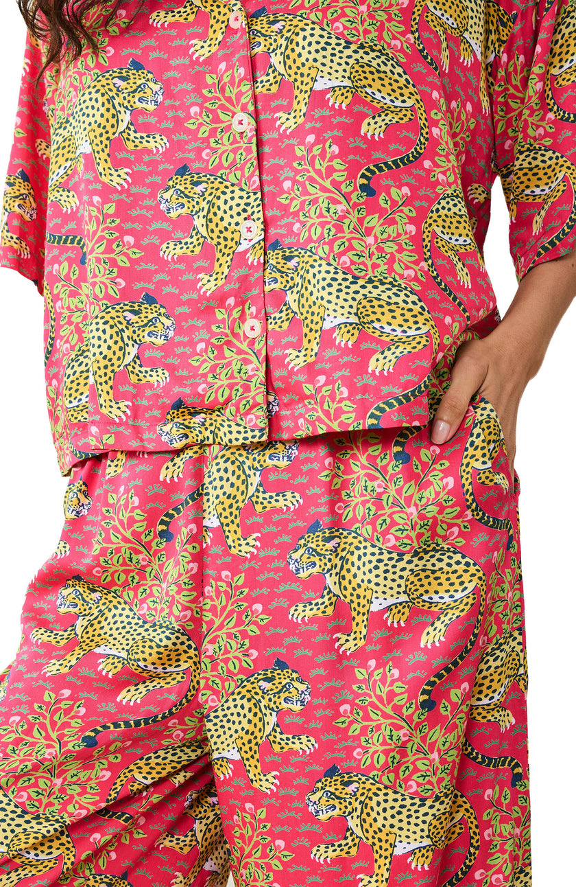 Bagheera - Satin Wildest Dreams Set - Hot Pink