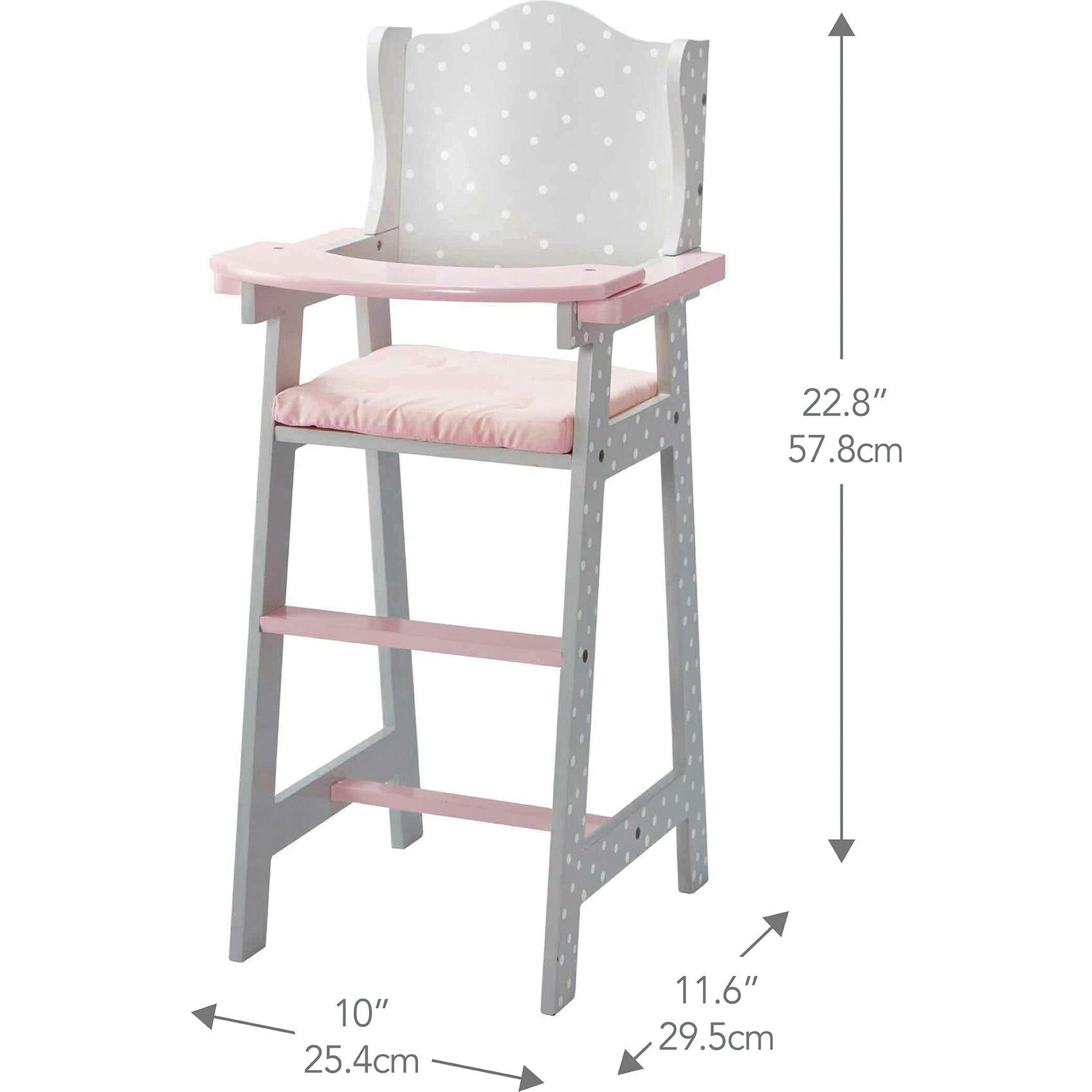 Polka Dots Princess Baby Doll High Chair