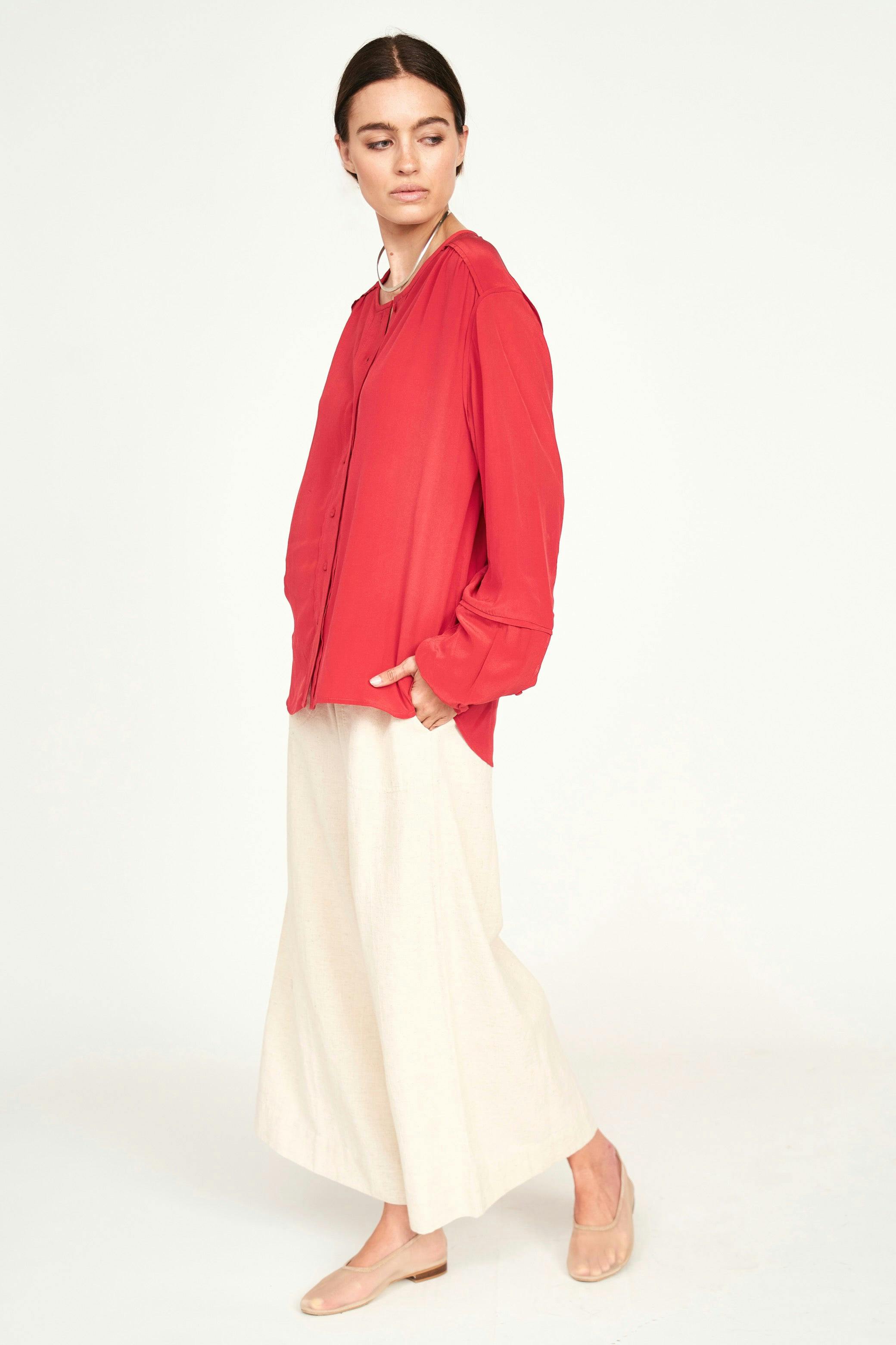 Dakota Blouse in Red