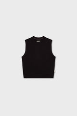 Cotton Sleeveless Sweatshirt
