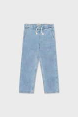Organic Cotton Drawstring Straight Leg Jean