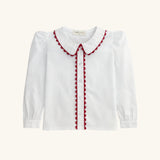 Scallop Trim Blouse