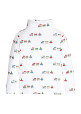 Printed Turtleneck - Holiday Trains