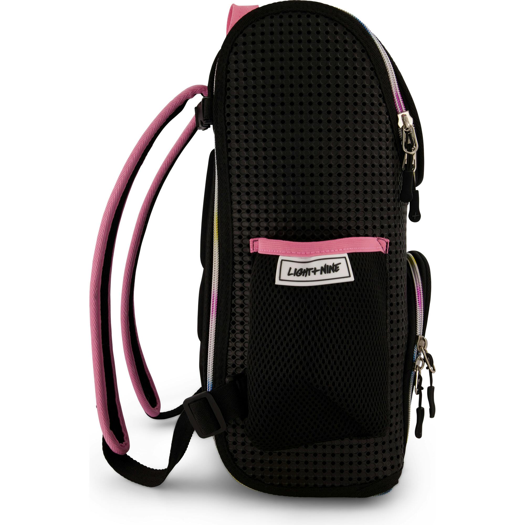 Student Backpack Rainbow Pink