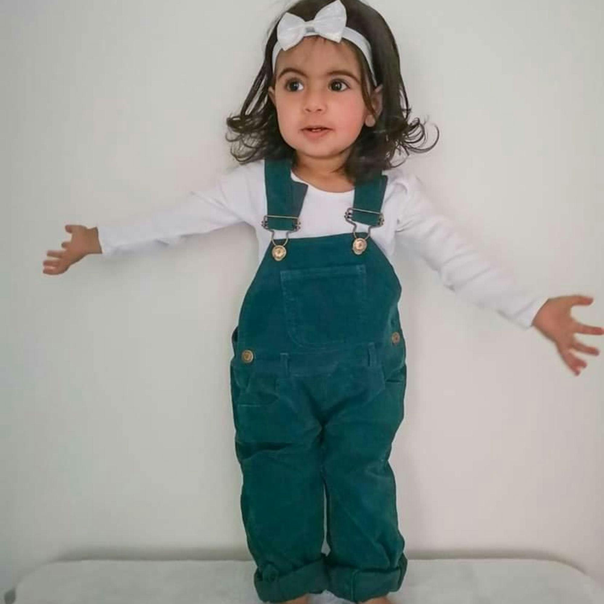 Evergreen Corduroy Overalls
