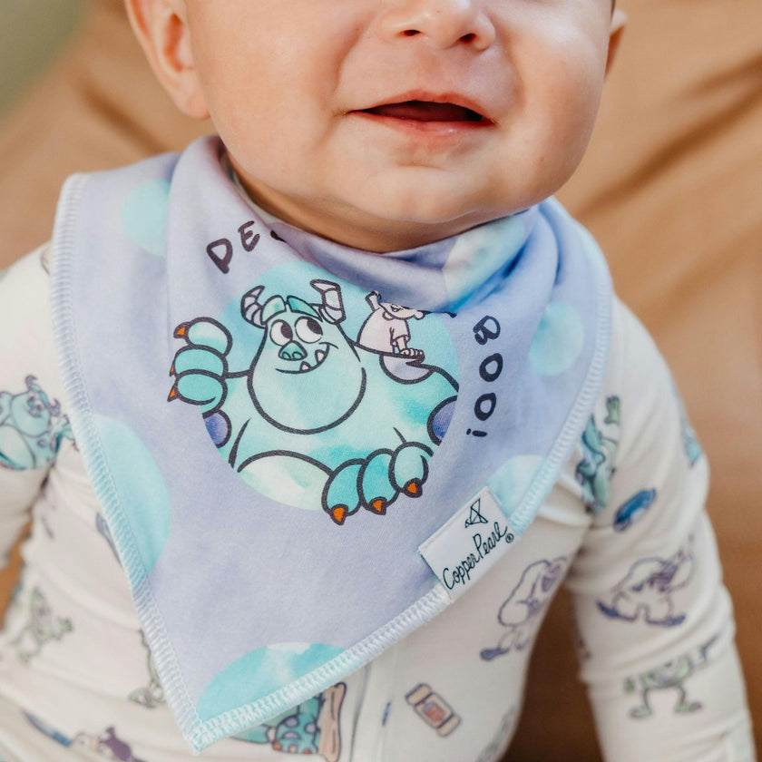 4 Pack Baby Bandana Bibs - Monsters, Inc. Medley