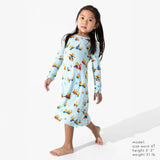 Merry Minions Holiday Bamboo Girls' Long Sleeve Dress