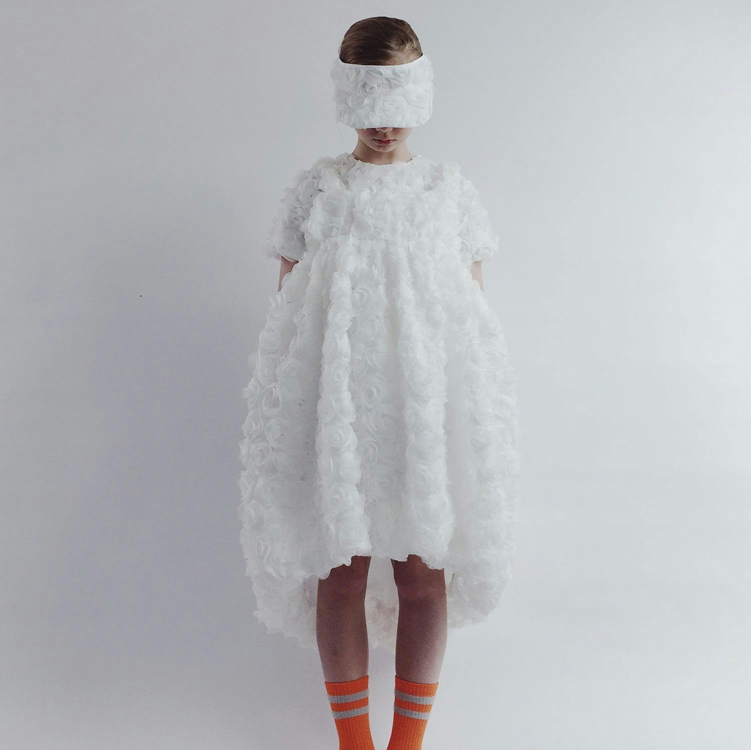 CAROLINE BOSMANS Rose Appliqué Dress