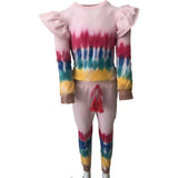 Dip Dye Ruffle Set, Multi