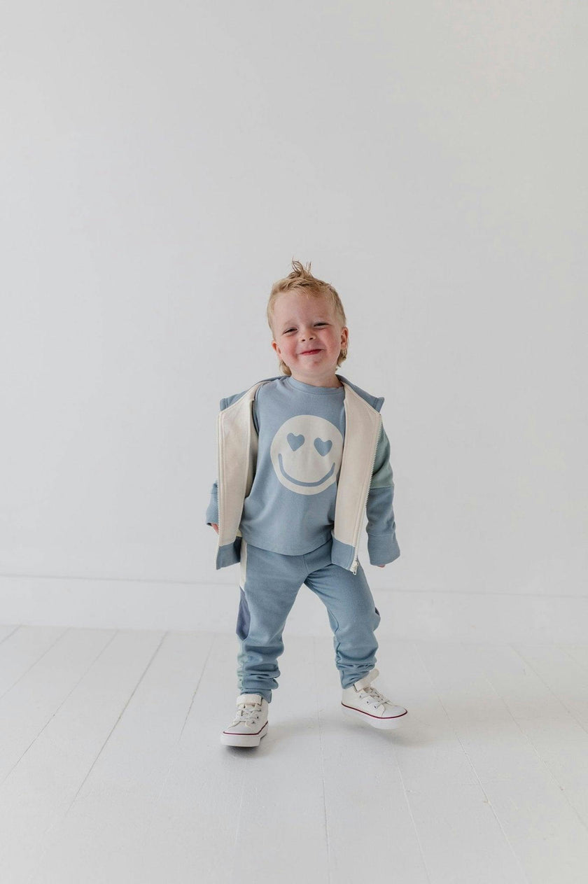 Boys Short Sleeve Tee in Heart Eyes Smile Face