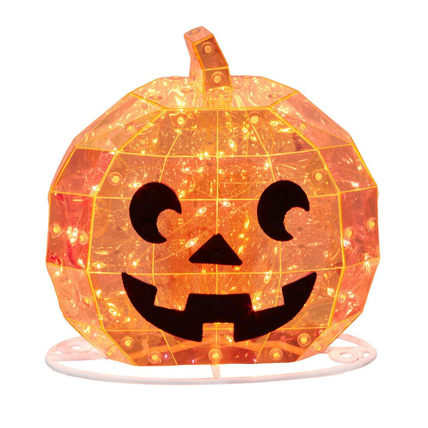 Kurt Adler 6.6-Inch Battery Operated Magical Iridescence Holographic Jack-O-Lantern