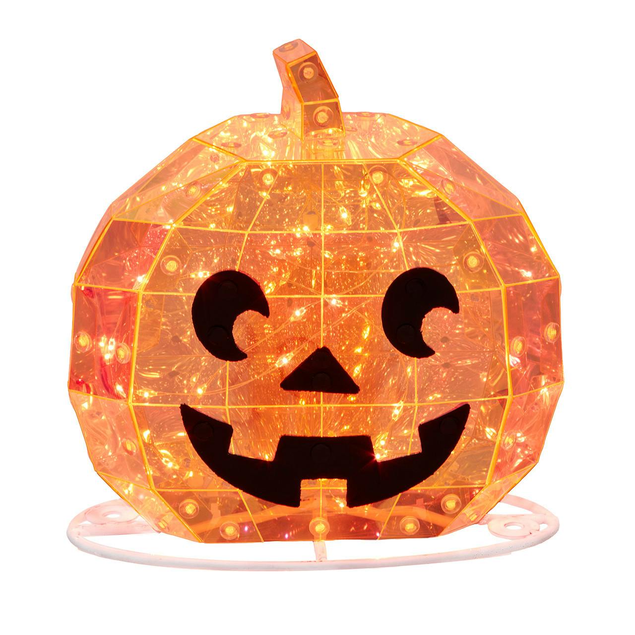 Kurt Adler 6.6-Inch Battery Operated Magical Iridescence Holographic Jack-O-Lantern