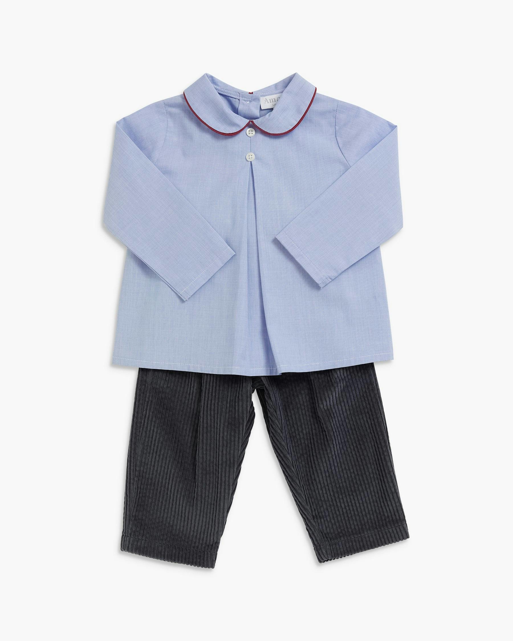 Darius Shirt Sky Blue Fil a Fil