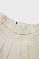 Organic Cotton Pleated Skirt