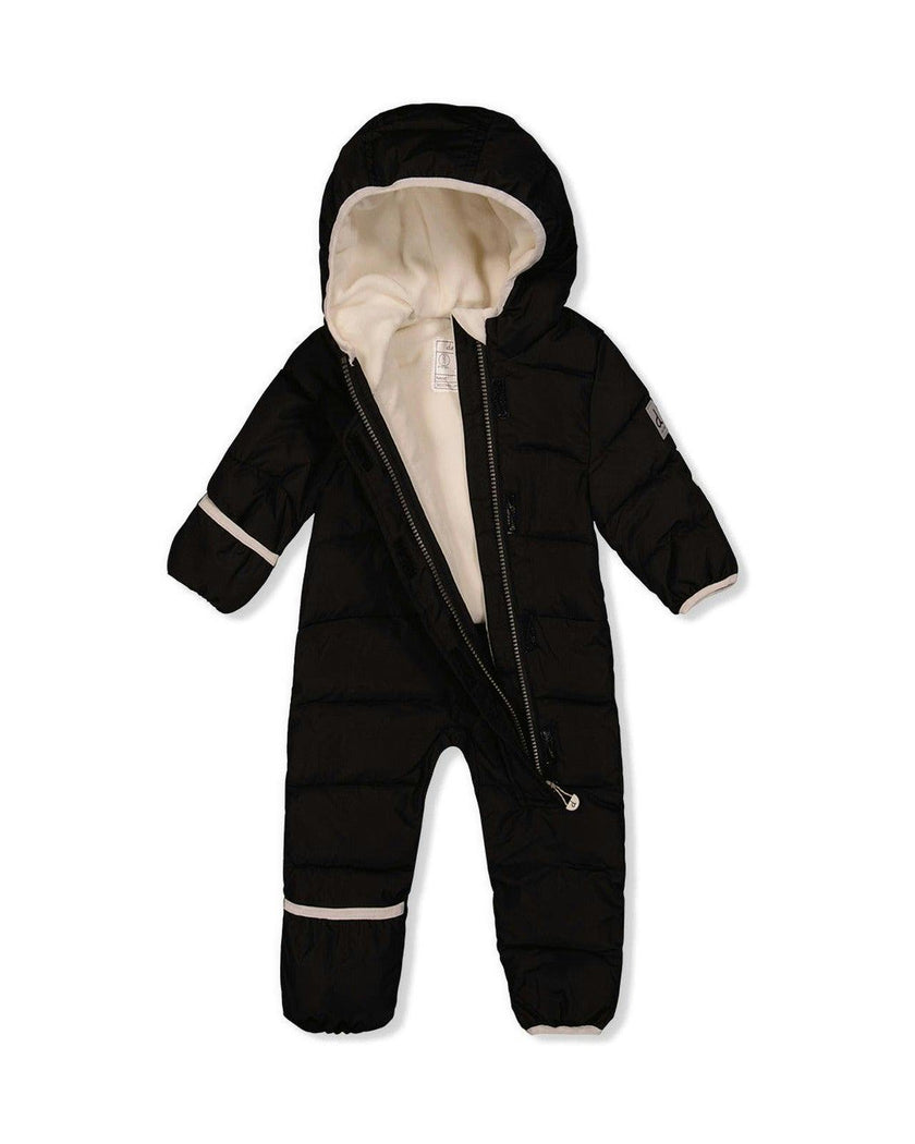 Baby Cloud One Piece Snowsuit Adapted For Car Seats Black