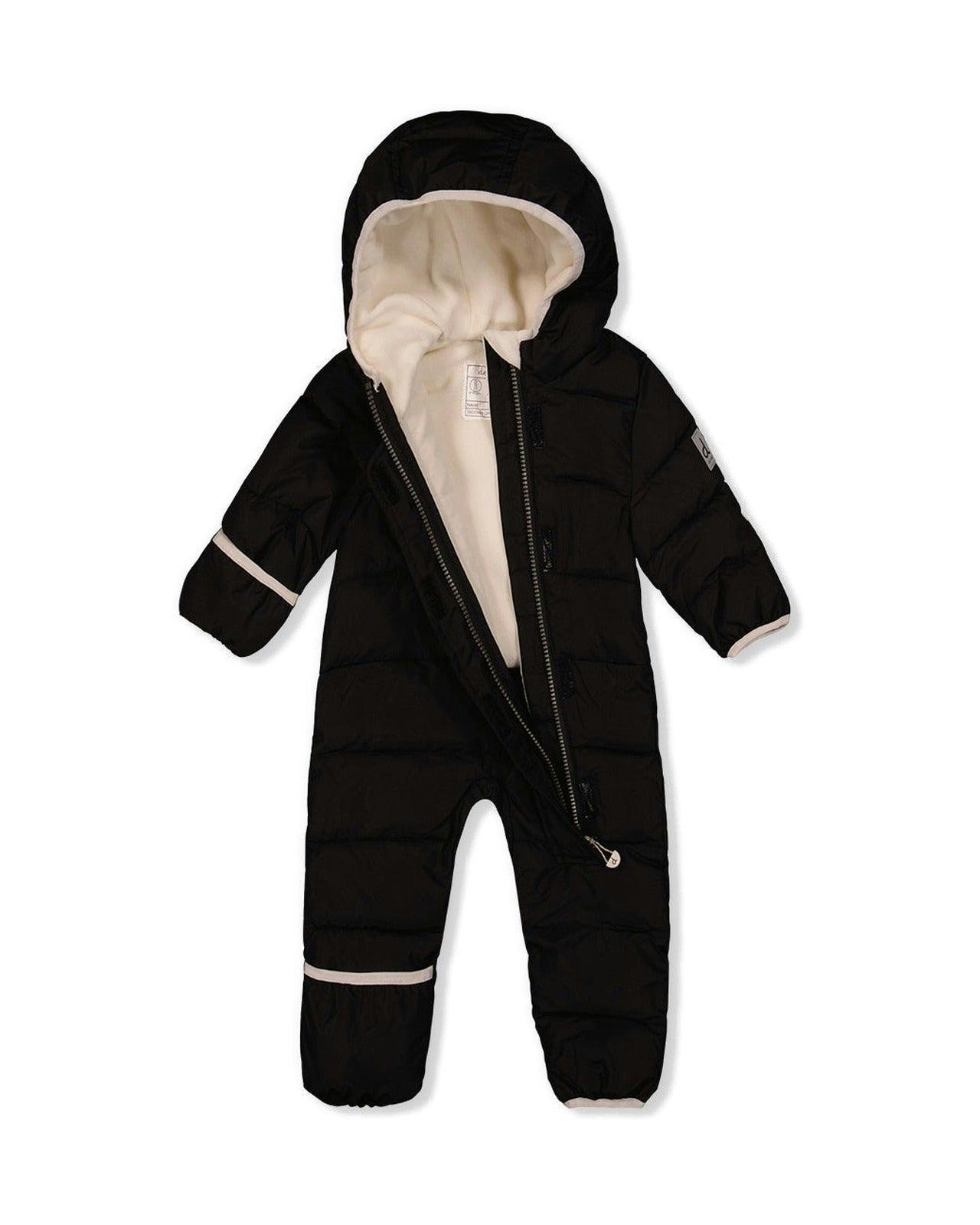 Baby Cloud One Piece Snowsuit Adapted For Car Seats Black