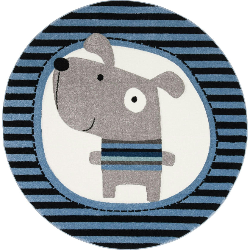 Carousel Kids Buster Rug, Navy