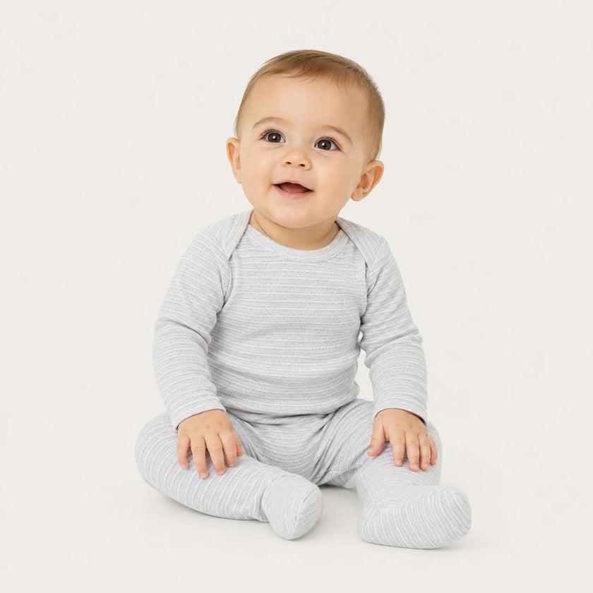 Rib Lap Tee Footie Pajama