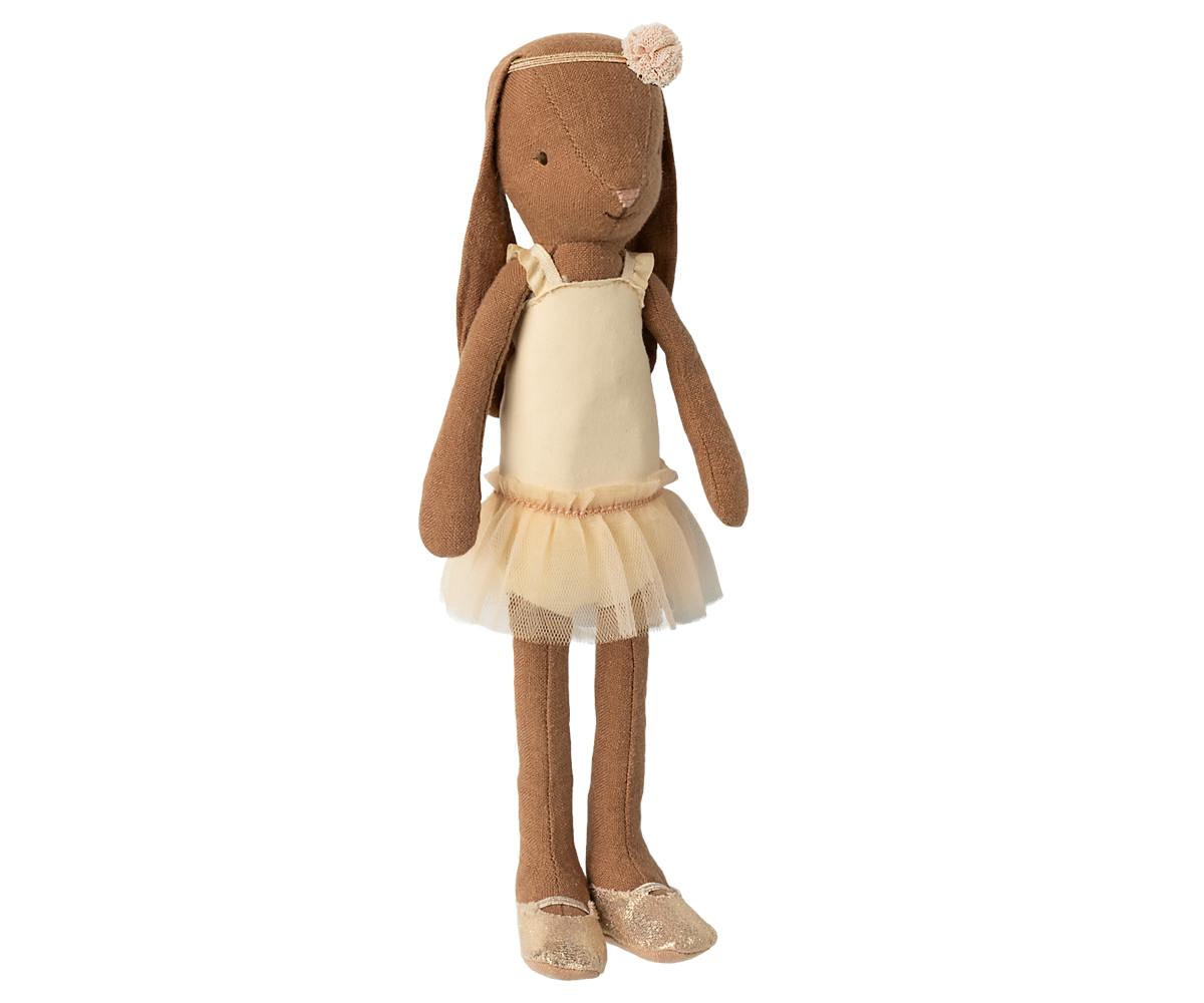 Bunny size 2, Chocolate brown - Ballet suit and skirt cream