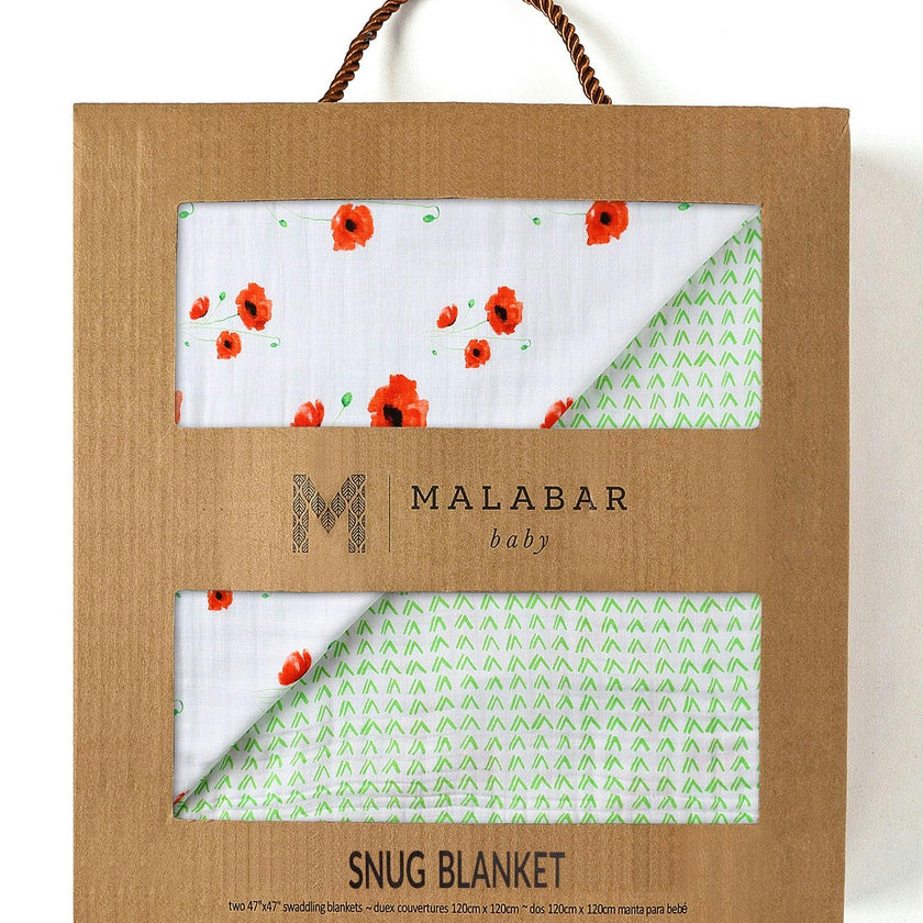 Organic Muslin Four-Layer Reversible Snug Blanket