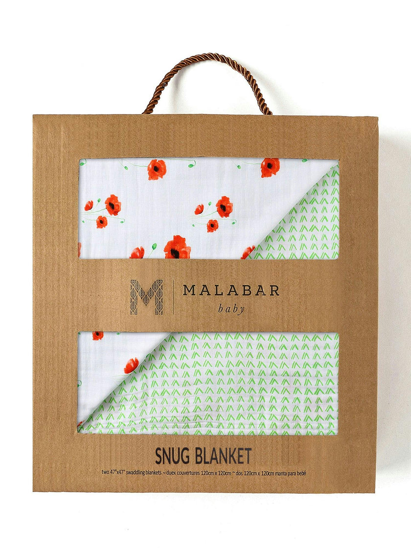 Organic Muslin Four-Layer Reversible Snug Blanket