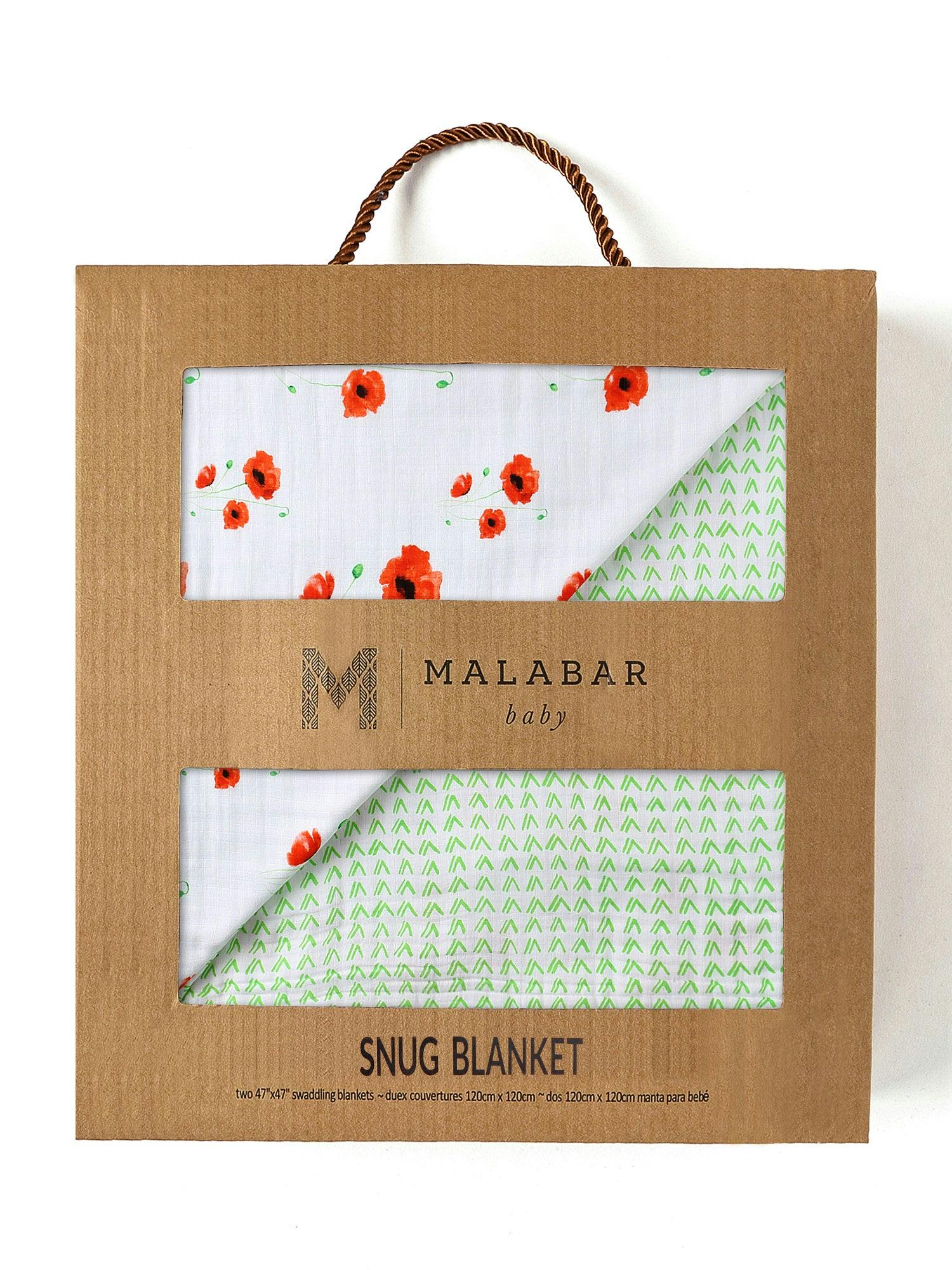 Organic Muslin Four-Layer Reversible Snug Blanket