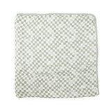 Original Organic Cotton Muslin Quilt - Green Checker