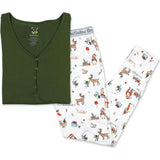 Santa's Workshop Bamboo Women's Pajama Set