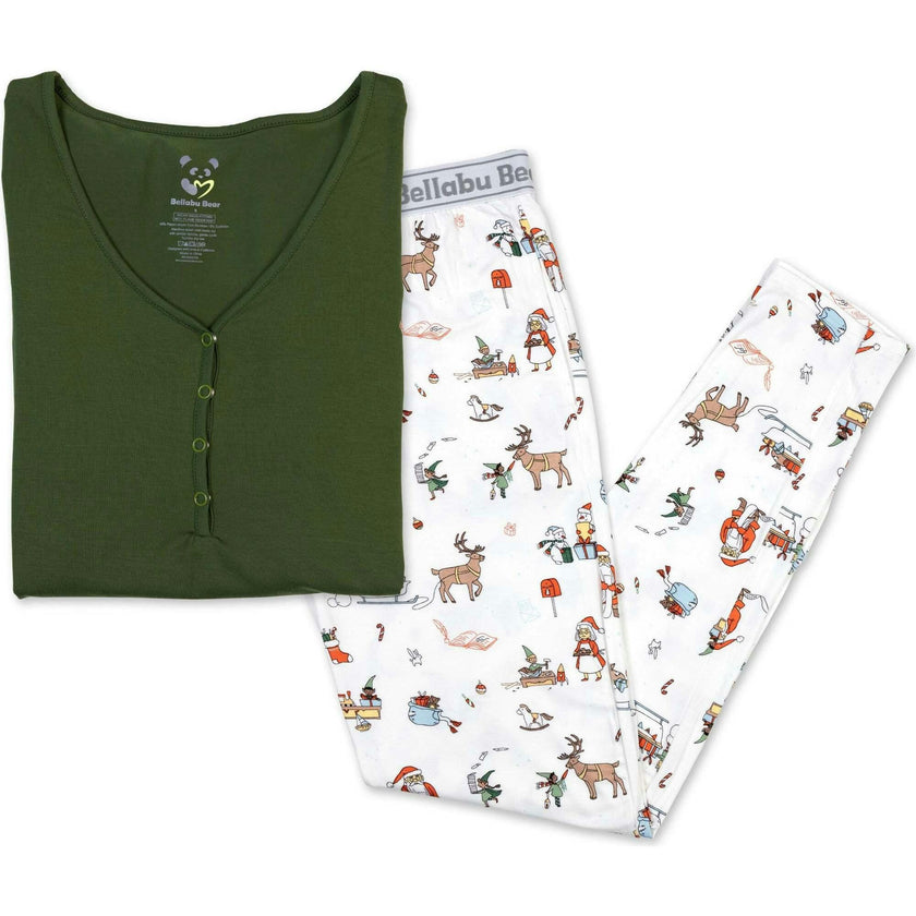 Santa's Workshop Bamboo Women's Pajama Set