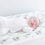 Parker Green Leaf Changing Pad Cover