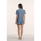 Gisele Printed TENCEL™ Modal Relaxed Short PJ Set, Blue