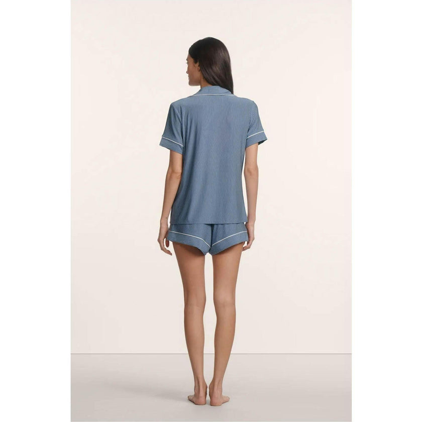 Gisele Printed TENCEL™ Modal Relaxed Short PJ Set, Blue