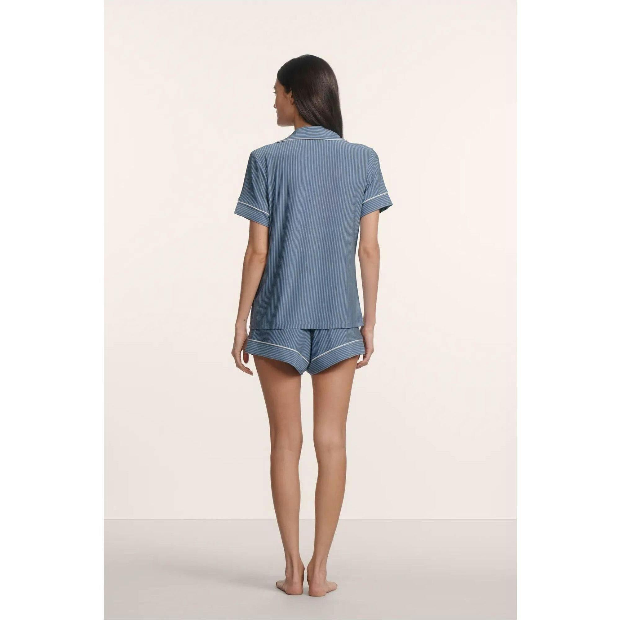 Gisele Printed TENCEL™ Modal Relaxed Short PJ Set, Blue