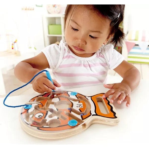 Hape: Go-Fish-Go - Wooden Magnetic Wand Bead Maze