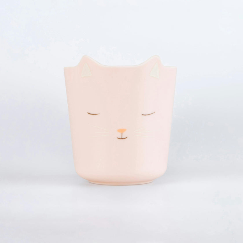 Reusable Pink Cat Cup