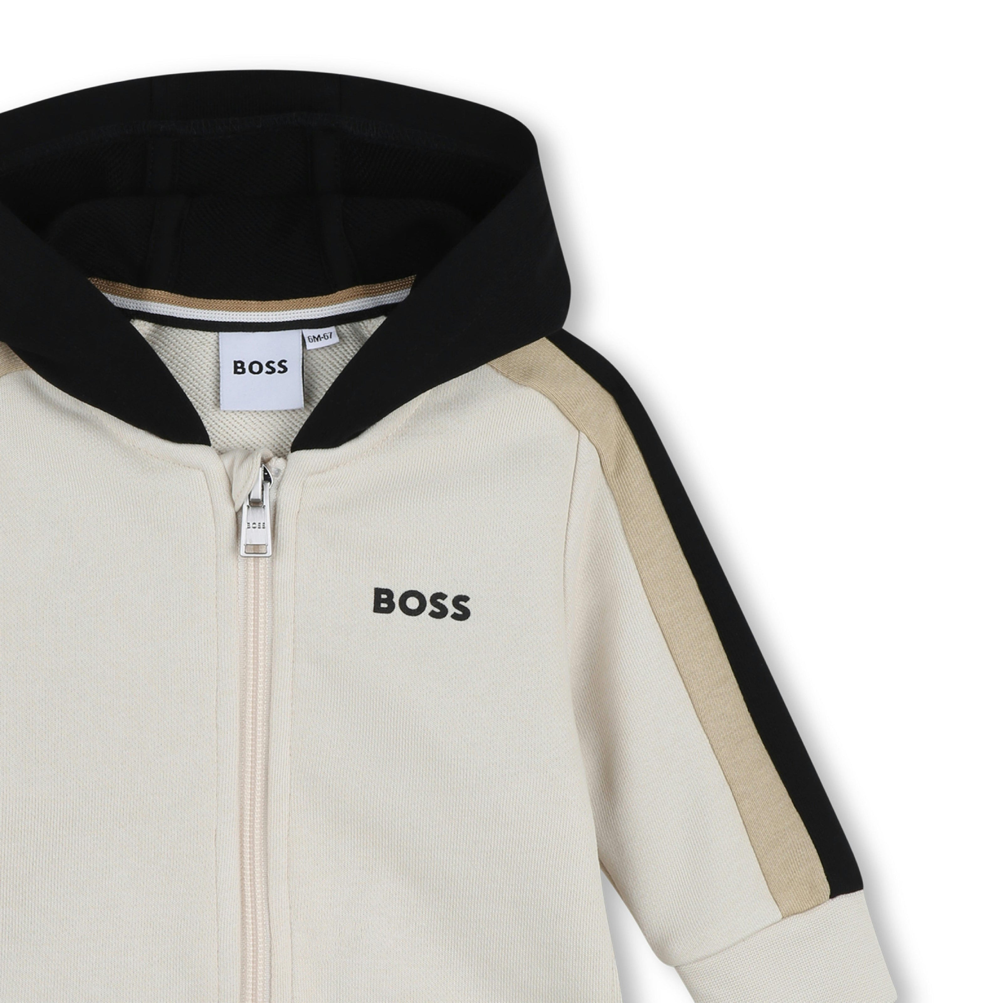 Beige & Black Panel Tracksuit