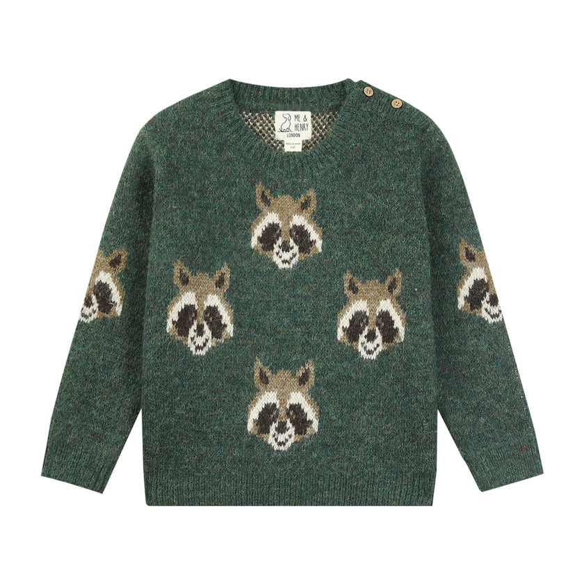 WOODY racoon sweater