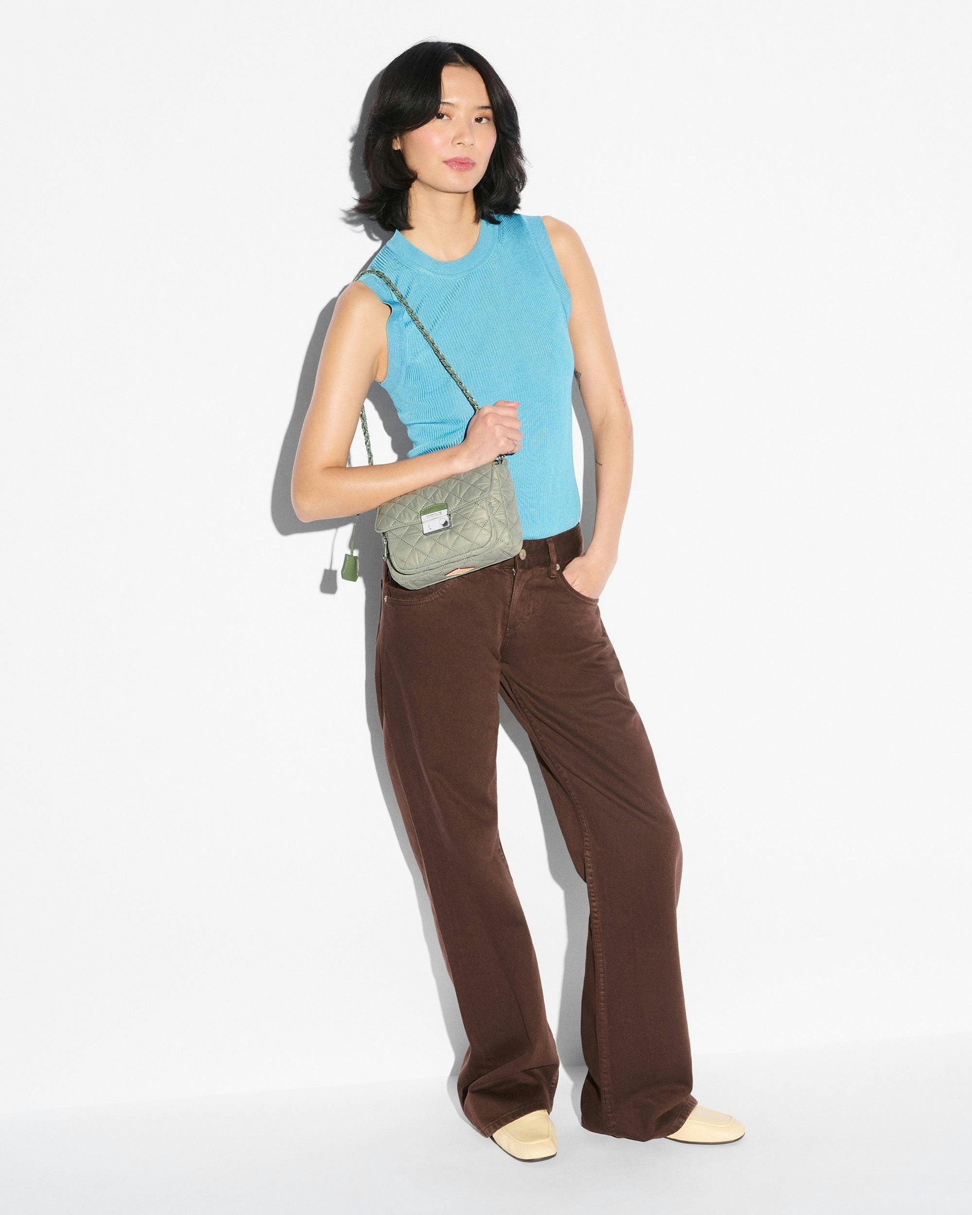 Agave Green Small Crosby Lock Crossbody