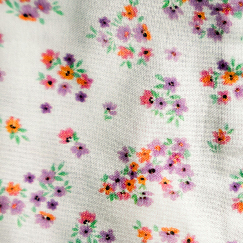 Lavender Marmalade Timeless Floral Ruffle Zipper Pouch